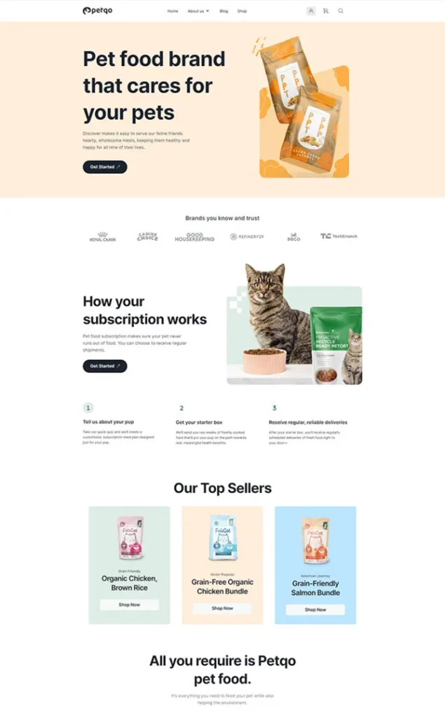 Modèle de site Animalerie — WordPress par WPUltime