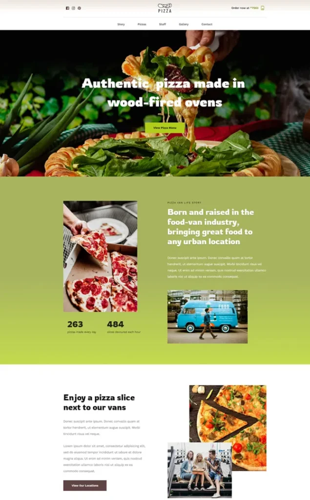 Modèle de site Pizzeria — WordPress par WPUltime